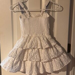 Adorable Abercrombie & Fitch Cream Smocked All Cotton Sundress.Layered Precious